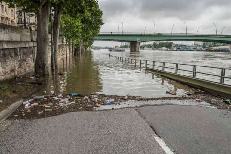 Flood due to rains.