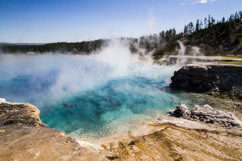 Yellowstone Park geysers - geothermal energy
