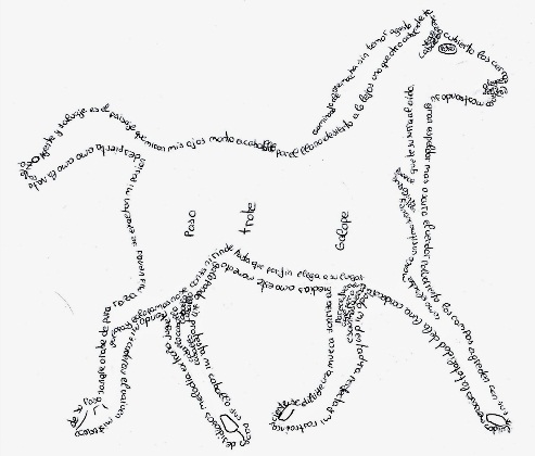 horse calligram