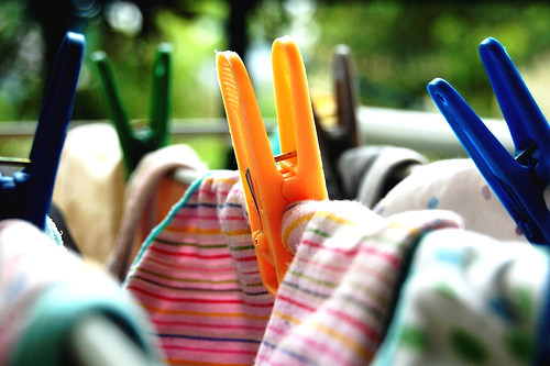 evaporation of water on clothing