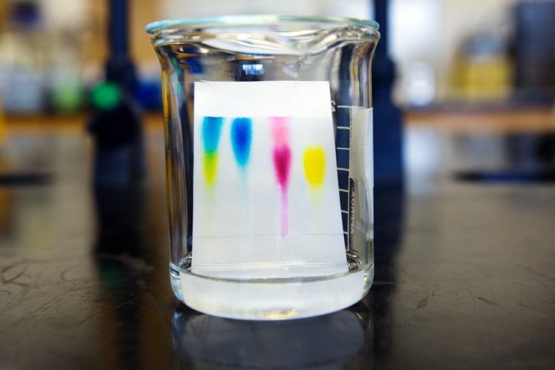 chromatography - test colors