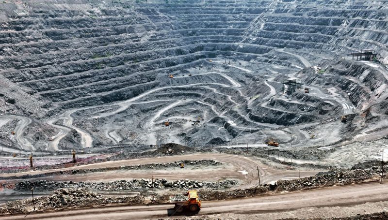 Where is iron extracted from? 2 trucks - iron extraction