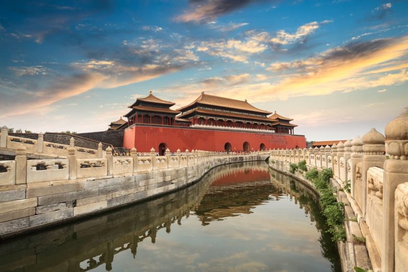 forbidden city in china - artificial landscape