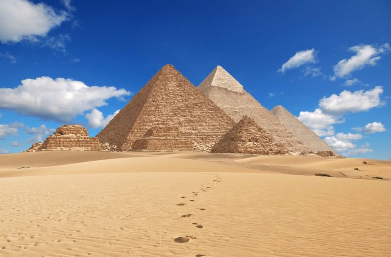 egypt pyramids - artificial landscape