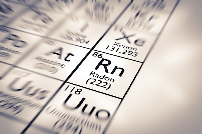 Noble Gas Radon - Periodic Table