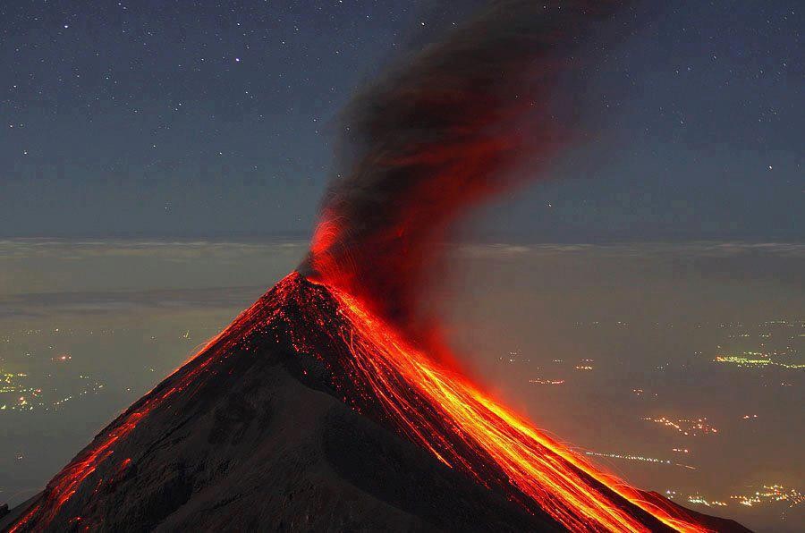 Fire volcano