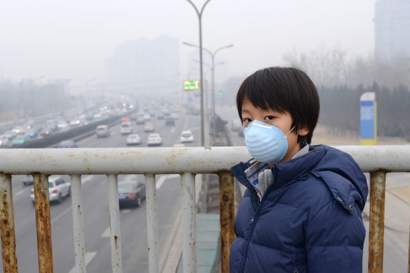Polluted air in Beijing