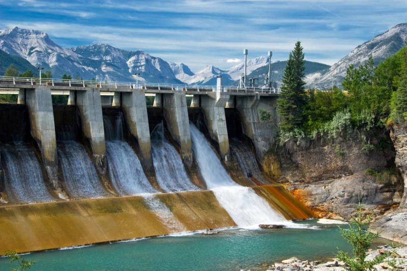 hydroelectric plant - hydraulic energy