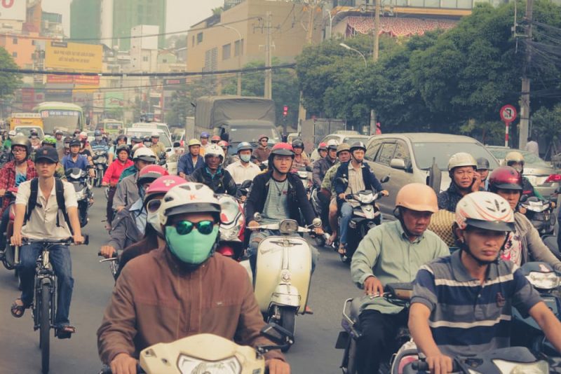 Motorcycles and air pollution in Vietnam