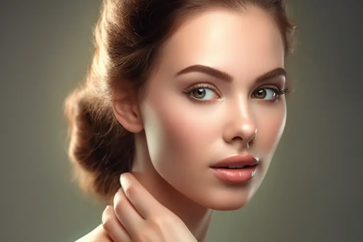 220 examples of health supplements and their uses (both natural and commercial) 8 Beautiful face skin of a brunette woman